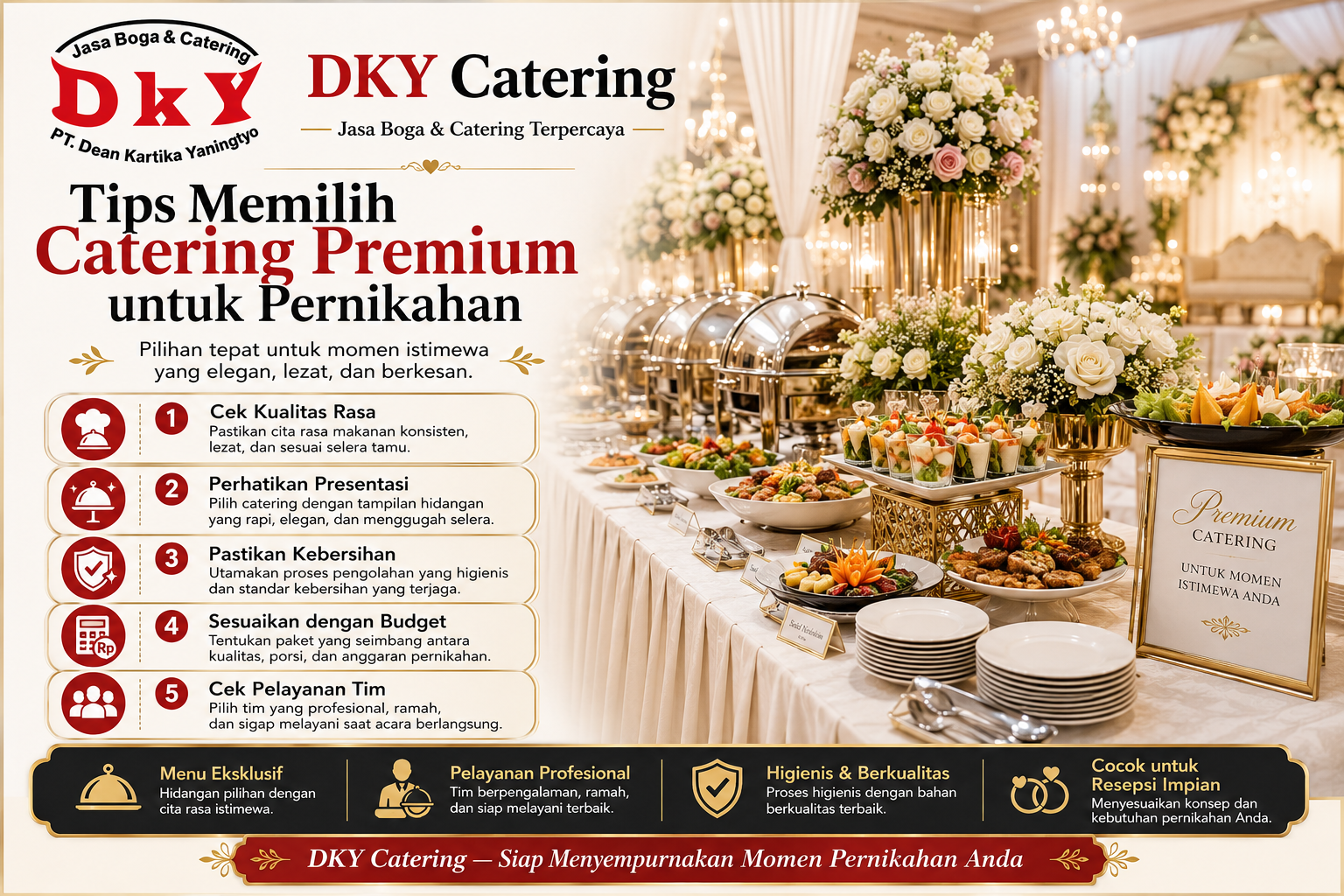 Tips Memilih Catering Premium untuk Pernikahan