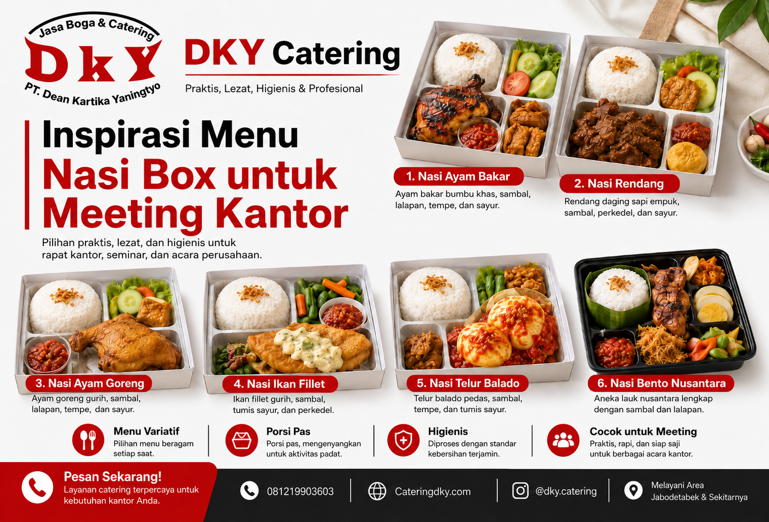 Inspirasi Menu Nasi Box untuk Meeting Kantor
